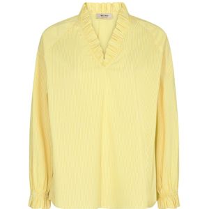 MOS Mosh, Blouses & Shirts, Dames, Geel, M, Katoen, Blouses