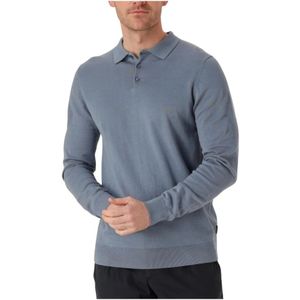Saint Steve, Truien, Heren, Blauw, 2Xl, Blauwe Polo Shirt voor Heren