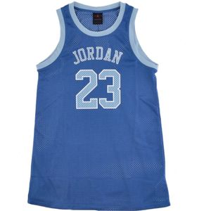 Jordan, Kleedjes, Dames, Blauw, XS, Polyester, Mesh Crew Neck Jurk