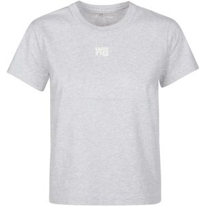 T by Alexander Wang, Tops, Dames, Grijs, S, Katoen, T-Shirts
