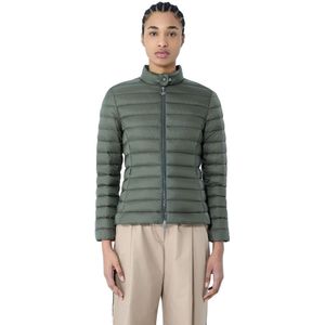 Moncler, Jassen, Dames, Groen, XS, Gewatteerd Donsjack Lichtgewicht Constructie