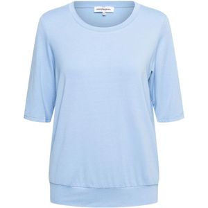 &Co Woman, Tops, Dames, Blauw, S, Chambray Blue T-Shirt