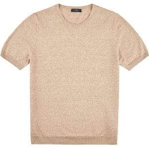 Fay, Tops, Heren, Bruin, L, Katoen, Maglia T-Shirt