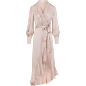 Zimmermann, Kleedjes, Dames, Roze, S, Elegante Nude & Neutrals Jurk