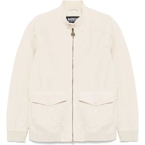 Barbour, Jassen, Heren, Wit, M, Stijlvolle Jas voor Mannen
