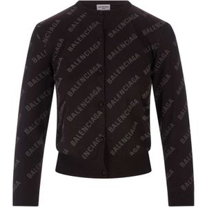 Balenciaga, Sweatshirts & Hoodies, Dames, Bruin, L, Katoen, Trui