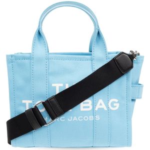 Marc Jacobs, Tassen, Dames, Blauw, ONE Size, Katoen, The Tote Mini Shopper Bag