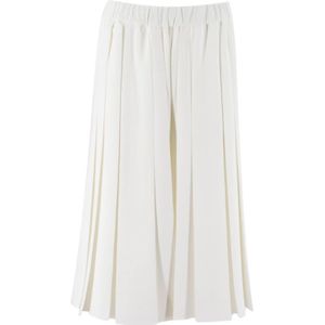 Fabiana Filippi, Broeken, Dames, Wit, XS, Elegante Wijde Broek