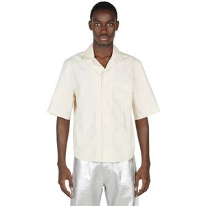Jacquemus, Overhemden, Heren, Beige, S, Katoen, Cordao Shirt