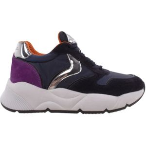 Voile Blanche, Schoenen, Dames, Blauw, 36 EU, Suède, Blauwe Suède Gymschoenen