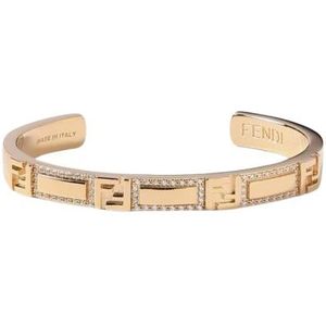 Fendi, Accessoires, Dames, Geel, M, Elegante juweel ketting