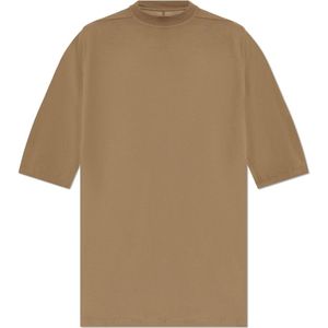 Rick Owens, Tops, Heren, Bruin, M, Katoen, T-shirt Jumbo