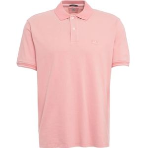 C.p. Company, Tops, Heren, Roze, L, Roze Poloshirt Stijlvolle Casual Look