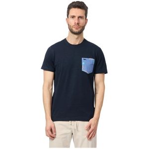 Harmont & Blaine, Tops, Heren, Blauw, L, T-shirts en Polo's Blauw