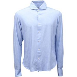 Orian, Overhemden, Heren, Blauw, M, 4768At shirt van jersey Fluid Evolution