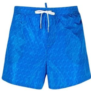 Dsquared2, Badkleding, Heren, Blauw, XS, Nylon, Blauw Monogram Zwempak