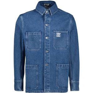 Dior, Jassen, Heren, Blauw, M, Denim, Charm Denim Overshirt