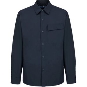 People of Shibuya, Jassen, Heren, Blauw, 4Xl, Polyester, Japans Overshirt met Bi-Stretch Stof