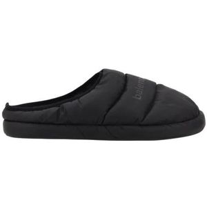 Balenciaga, Schoenen, Heren, Zwart, 44 EU, Gewatteerde Monogram Muiltjes met Ronde Neus