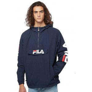 Fila, Sweatshirts & Hoodies, Heren, Blauw, S, Polyester, Jassen