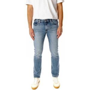 Lee, Jeans, Heren, Blauw, W36 L32, Straight Fit Rits Jeans