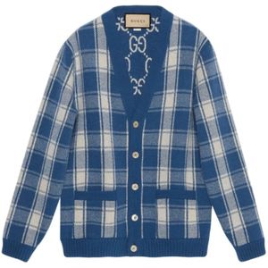 Gucci, Truien, Heren, Veelkleurig, L, Wol, Reversible wollen vest