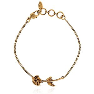 Alexander McQueen, Accessoires, Dames, Geel, ONE Size, Messing armband