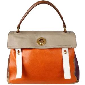 Yves Saint Laurent Vintage, Pre-owned, Dames, Veelkleurig, ONE Size, Leer, Tweedehands leren handtassen