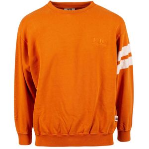 Gcds, Sweatshirts & Hoodies, Heren, Oranje, L, Oranje Monochrome Stijlvolle Modieuze Shirt