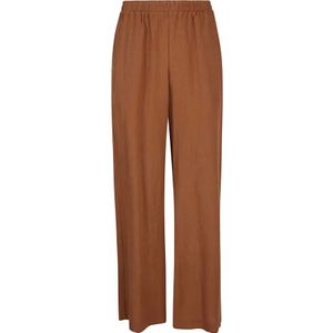Eleventy, Broeken, Dames, Bruin, S, Linnen, Linnen Broek Gemaakt in Italië