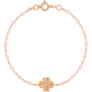 Gigi Clozeau, Accessoires, Dames, Roze, ONE Size, Roségouden Klaverlicht Armband