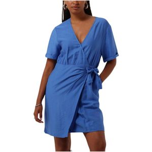 Another Label, Kleedjes, Dames, Blauw, XS, Denim, Blauwe Mini Jurk voor Stijlvolle Avonturen