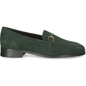 Tamaris, Schoenen, Dames, Groen, 38 EU, Leer, Comfortabele Instaploafers met Zachte Binnenzool