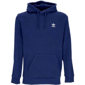 Adidas, Sweatshirts & Hoodies, Heren, Blauw, S, Katoen, Night Indigo Trefoil Hoody Lange Mouw