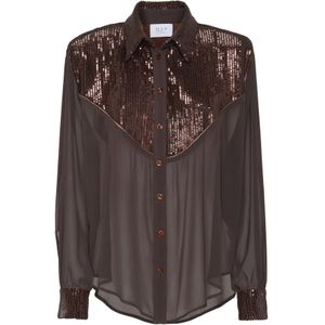 MVP wardrobe, Blouses & Shirts, Dames, Bruin, M, Nylon, Rocket Shirt