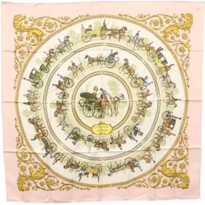 Hermès Vintage, Pre-owned, Dames, Veelkleurig, ONE Size, Pre-owned Silk scarves