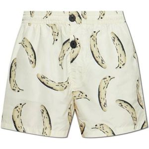 Jacquemus, Korte broeken, Heren, Beige, M, Polyester, Stijlvolle Bermuda Shorts voor Mannen