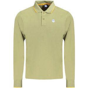 North Sails, Tops, Heren, Groen, XL, Iconisch Logo Polo met Contrasterende Details