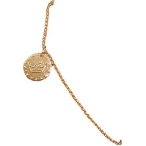 Ines De La Fressange Paris, Accessoires, Dames, Geel, ONE Size, Verguld Lutetia kroon armband