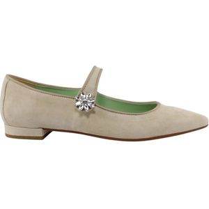 Belle Vie, Schoenen, Dames, Beige, 40 EU, Suède, Suède Foundation Make-up