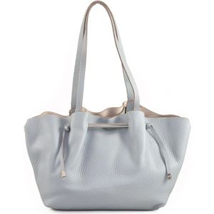 Gianni Chiarini, Tassen, Dames, Blauw, ONE Size, Leer, Leren handtas
