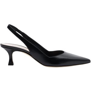 Parallele, Schoenen, Dames, Zwart, 38 1/2 EU, Leer, Narcisso