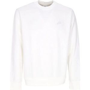 Nike, Sweatshirts & Hoodies, Heren, Wit, XL, Katoen, Crew BB Sail/White Sweatshirt