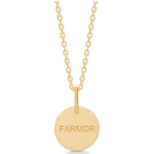 Frk. Lisberg, Accessoires, Dames, Geel, L, Oma Ketting met Hanger in Verguld Zilver