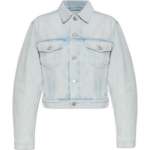 Balenciaga, Jassen, Dames, Blauw, M, Denim, Denim jas