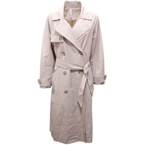 Imperial, Mantels, Dames, Beige, L, Wol, Dubbelbreasted wollen jas
