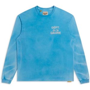 Gallery Dept., Tops, Heren, Blauw, L, Katoen, French Longsleeve Vintage Washing