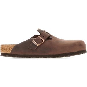 Birkenstock, Schoenen, Dames, Bruin, 39 EU, Boston Soft Footbed