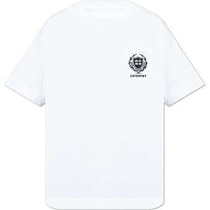 Givenchy, Tops, Heren, Wit, L, Katoen, Oversized T-shirt