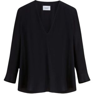Dondup, Blouses & Shirts, Dames, Zwart, M, Stijlvol Shirt